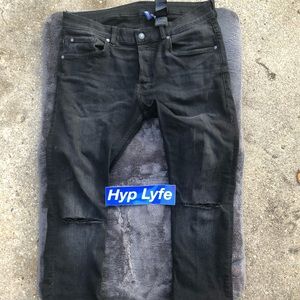 Men's Slim Fit Stretch Distressed Jeans